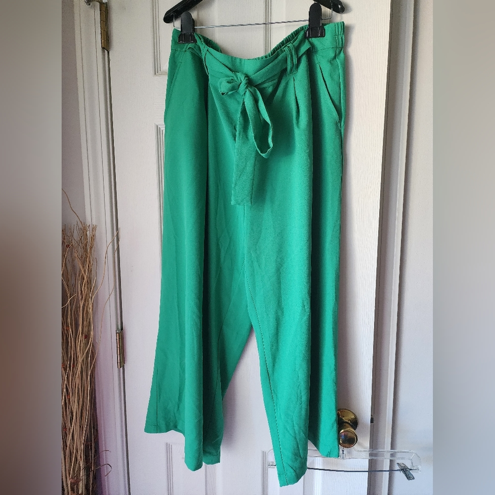 Kelly Green Ankle Length Pants